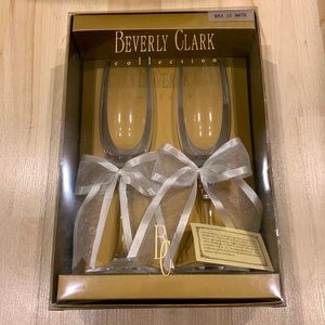 Beverly Clark Wedding Champagne Flutes